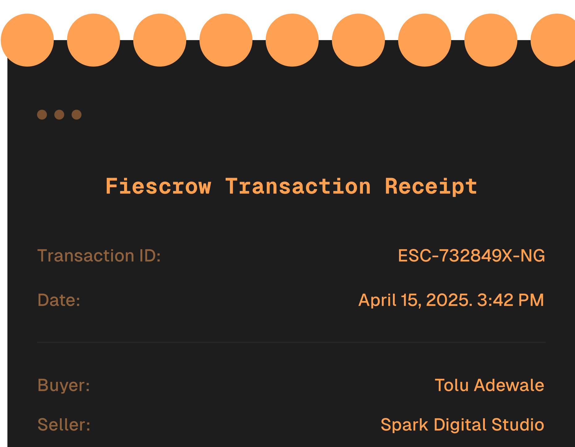 Transaction Receipt